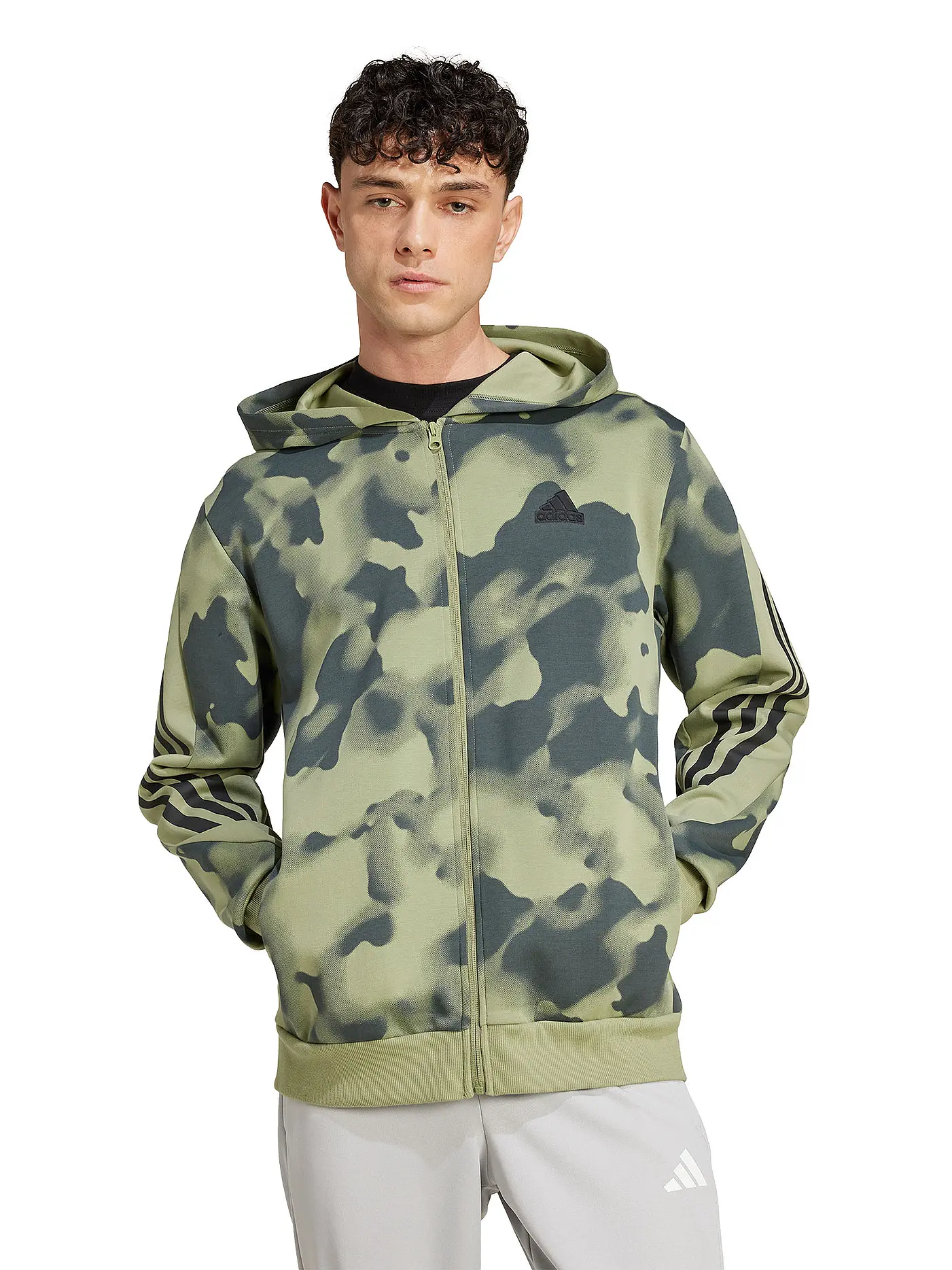 ADIDAS | Herren Kapuzenjacke Future Icons 3-Streifen Allover Print | 